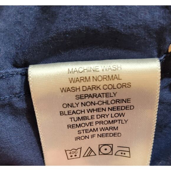 Mens Ben Sherman Tailored Dress Shirt 15-15 1/2 32 33 Slim Blue Button Up Cotton - Picture 9 of 11